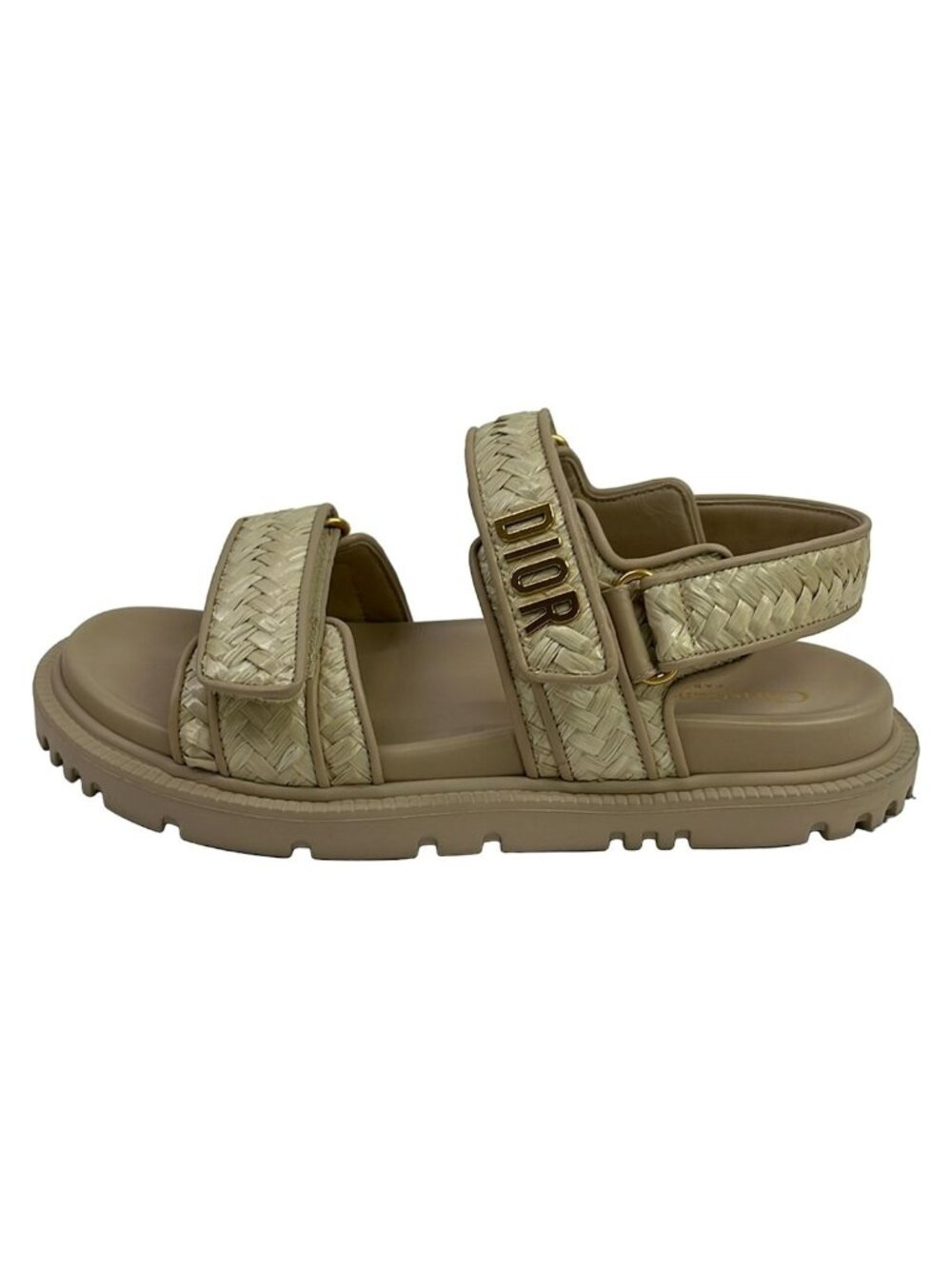 Dior Sandals Beige Leather